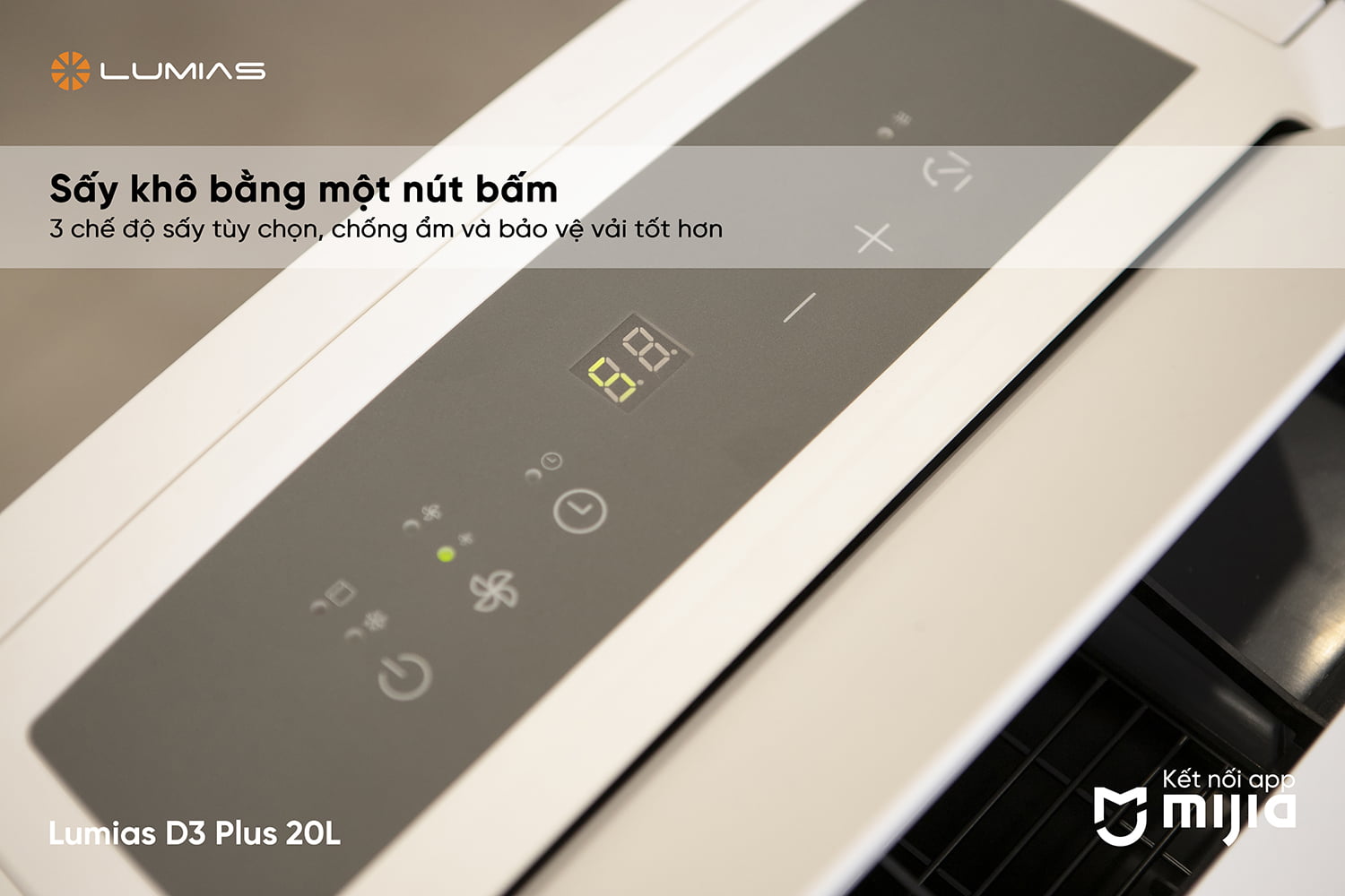 Đặc điểm máy hút ẩm Lumias D3 Plus