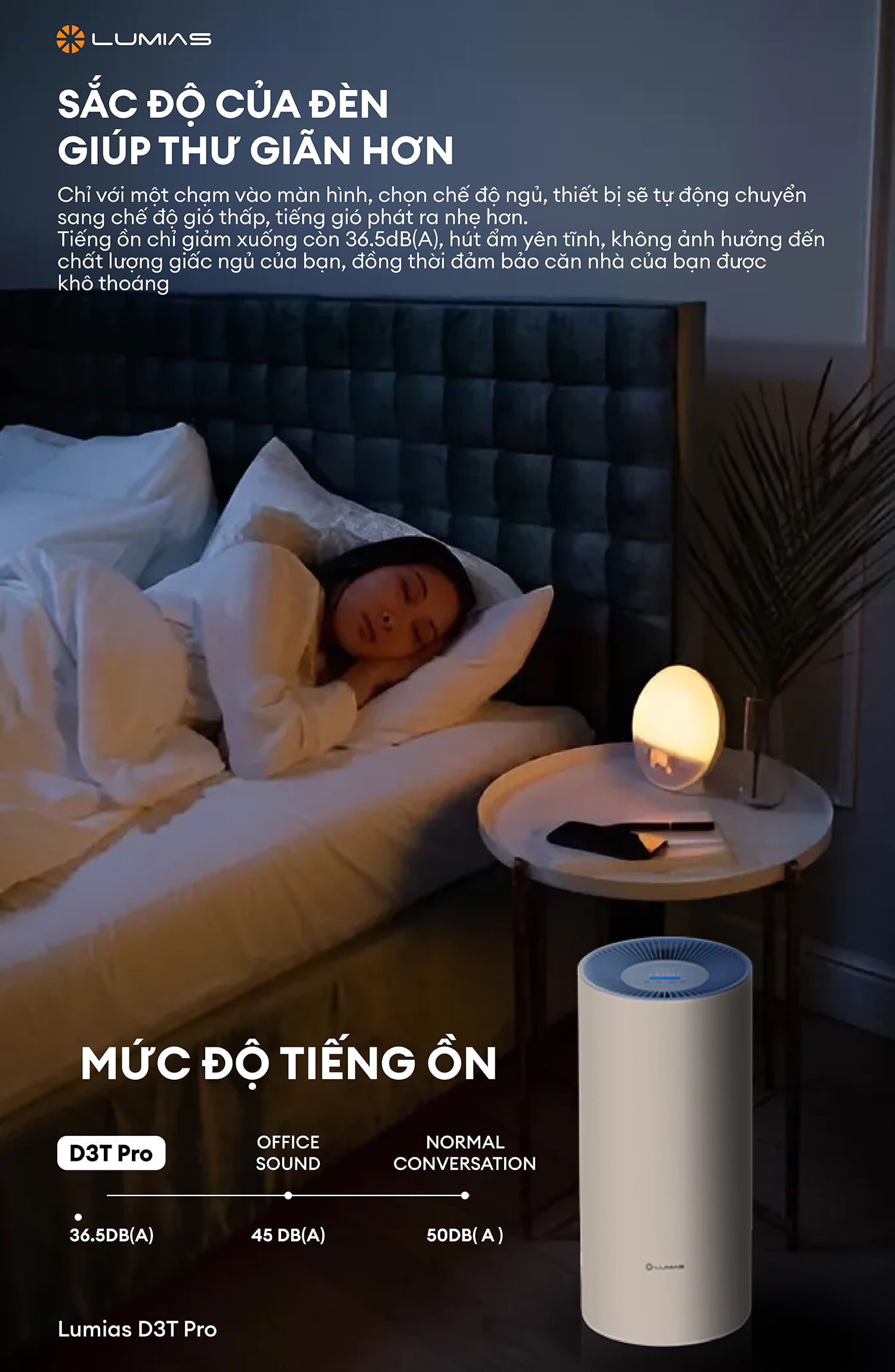 Đặc điểm máy hút ẩm Lumias D3T Pro