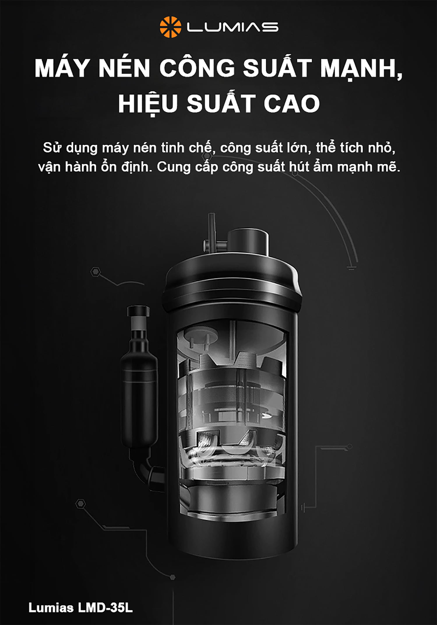 Đặc điểm máy hút ẩm Lumias LMD-35L 