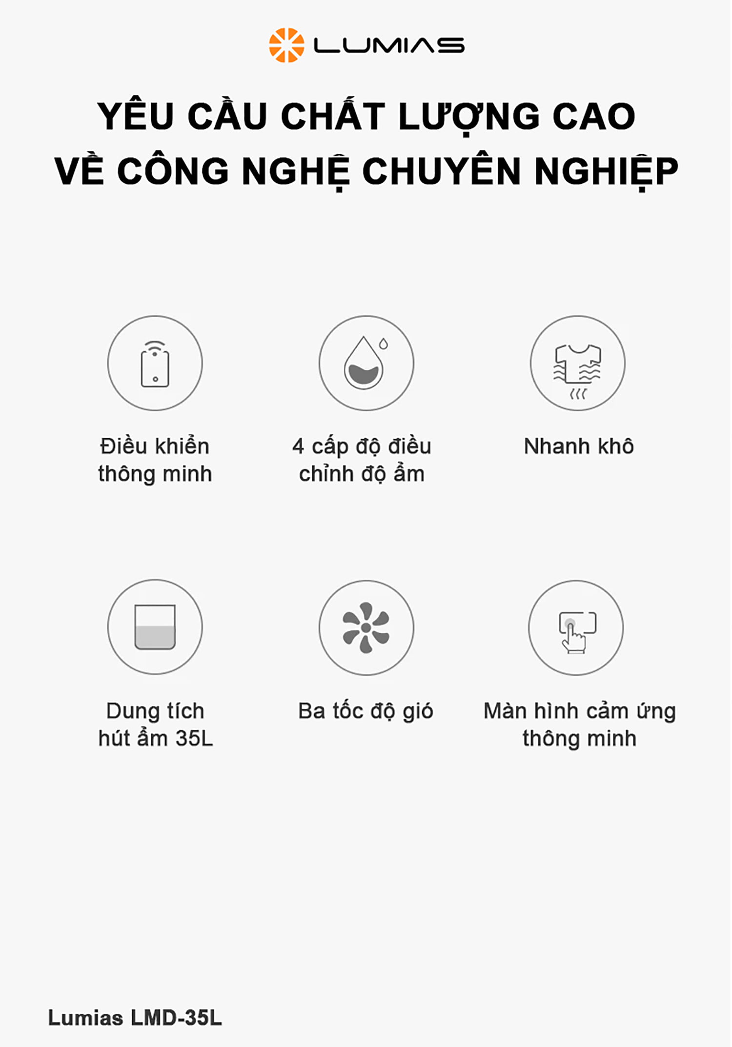 Đặc điểm máy hút ẩm Lumias LMD-35L 