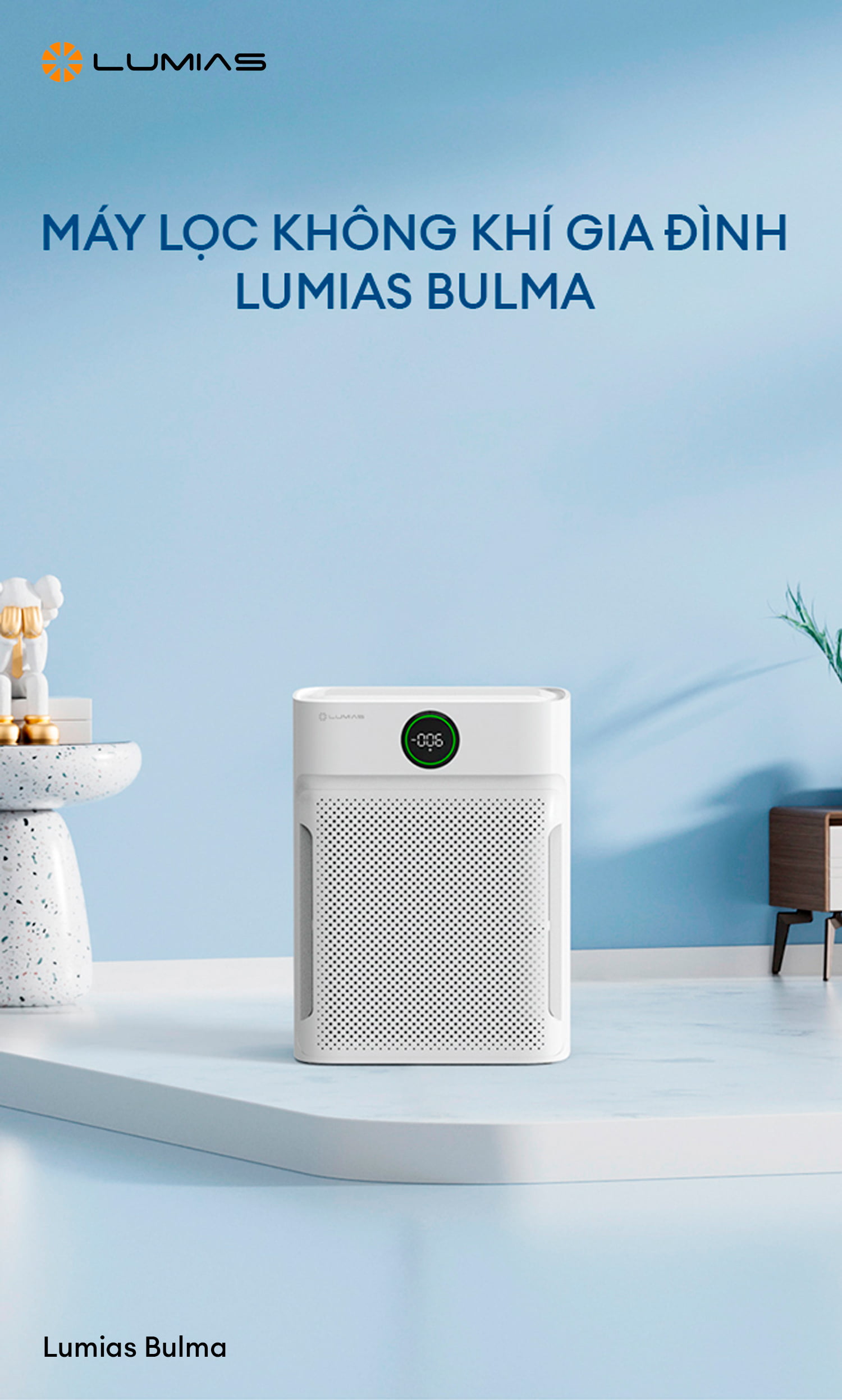 Đặc điểm máy lọc không khí Lumias Bulma
