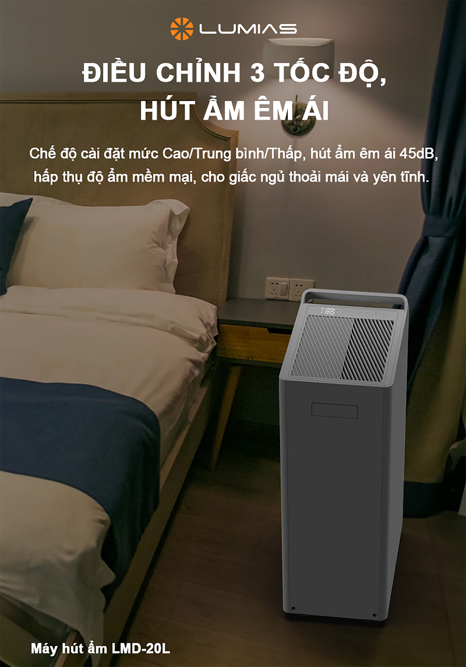 Đặc điểm máy hút ẩm Lumias LMD-20L