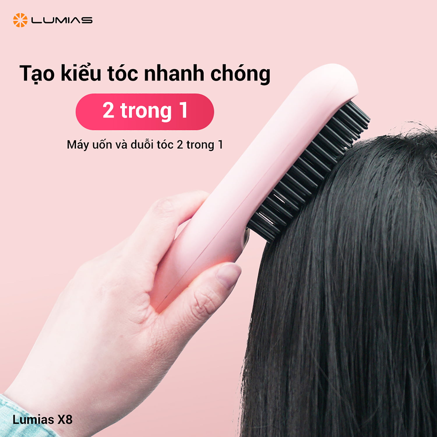 Tạo kiểu tóc nhanh 2 trong 1