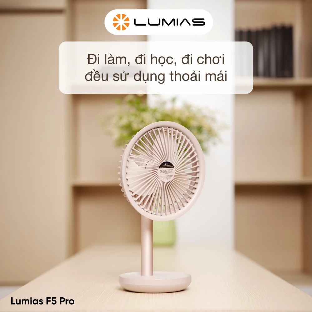Quạt mini để bàn tích điện lumias F5 Pro