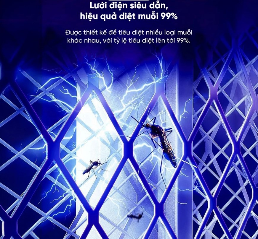 Lumias F1 lưới điện diệt muỗi 99%