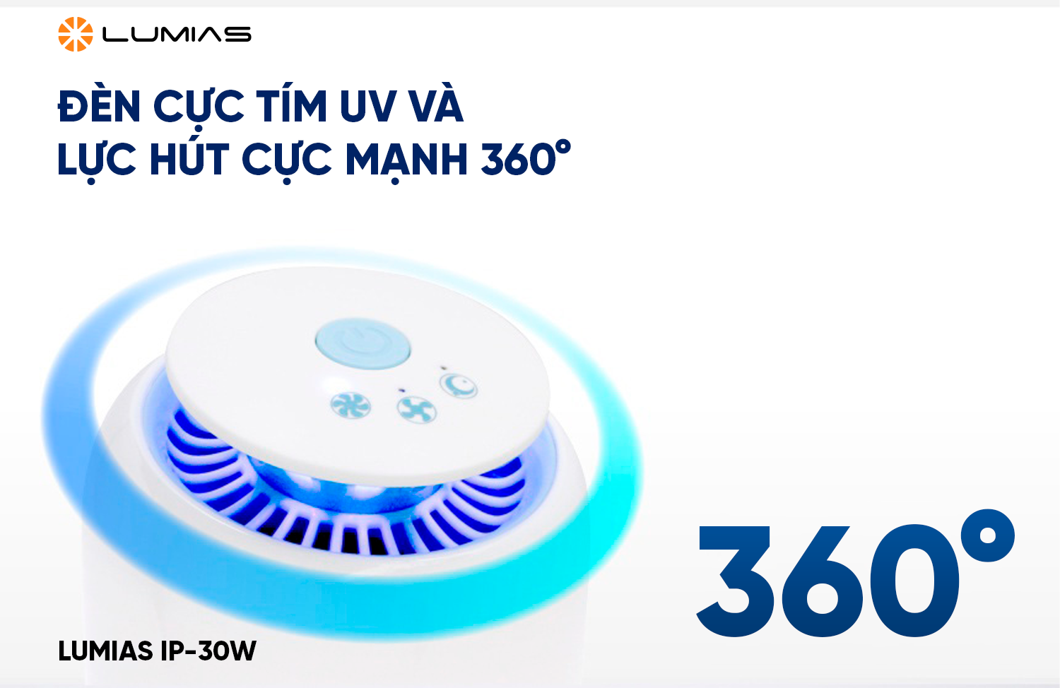 Đèn bắt muỗi Lumias IP-30W đèn cực tím UV