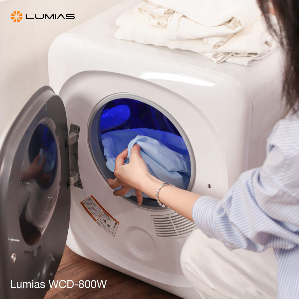 Máy sấy quần áo Lumias WCD-800W tiện dụng