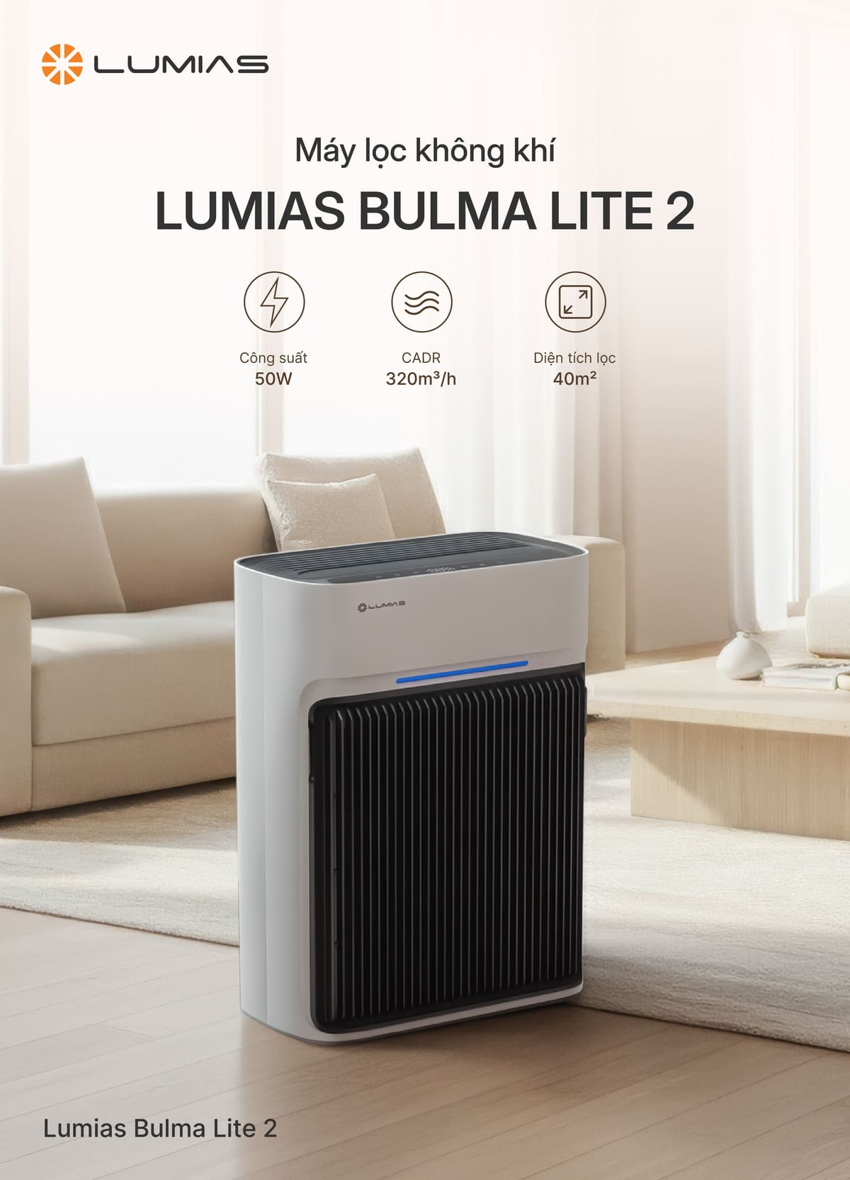 Máy lọc không khí Lumias Bulma Lite 2