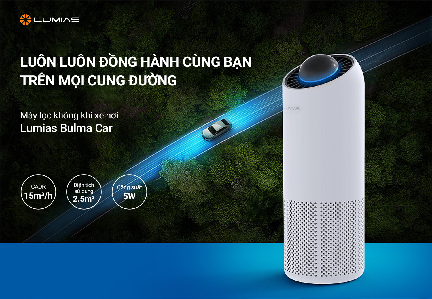Máy lọc không khí ô tô Lumias Bulma Car