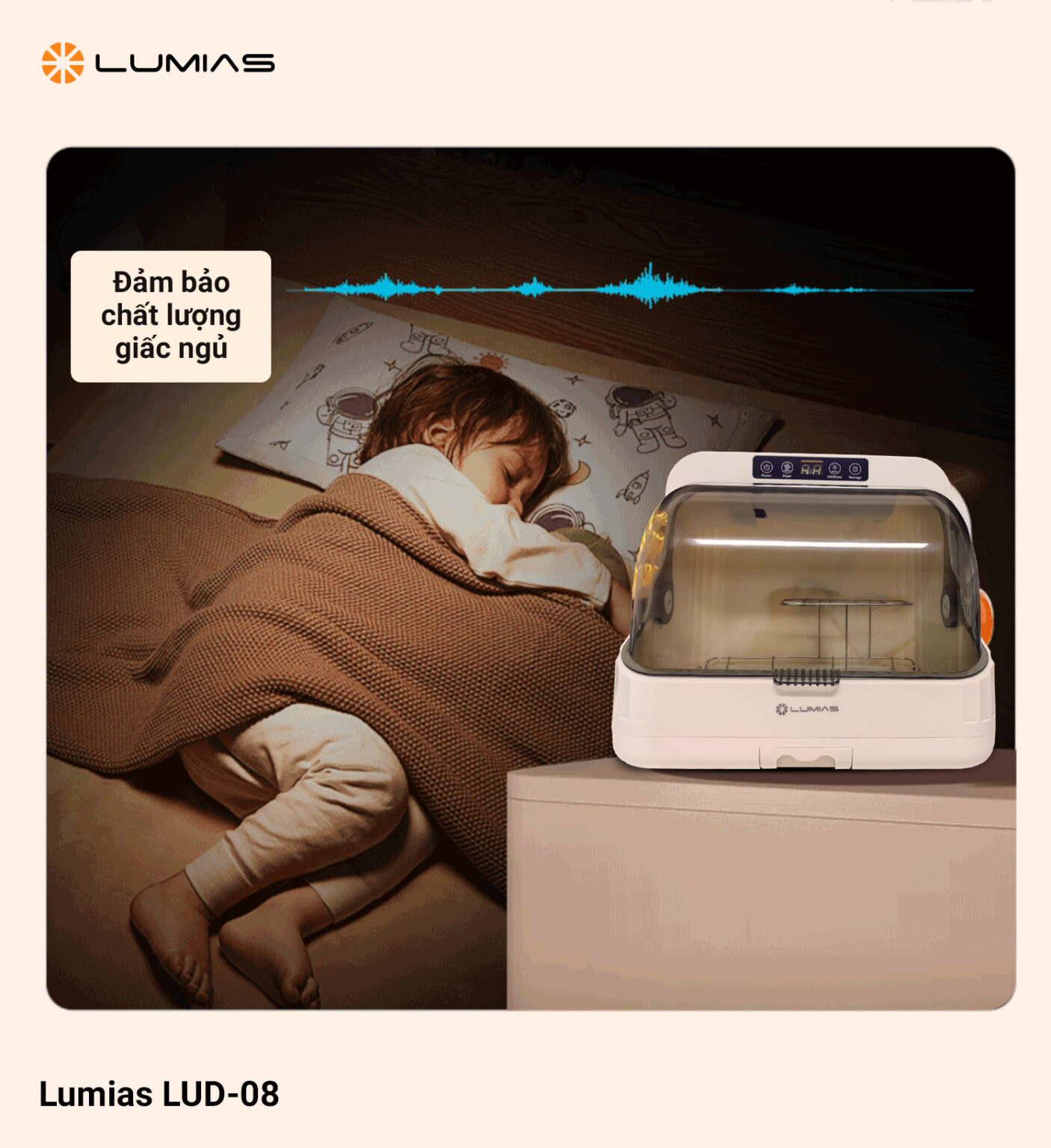 Máy sấy tiệt trùng UV Lumias LUD-08 yên tĩnh