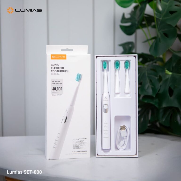Bàn chải điện Lumias SET-800 trọn bộ sản phẩm