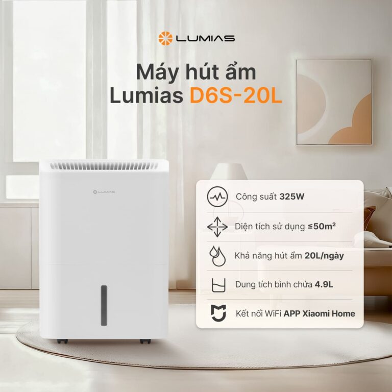 Lumias D6S-20L máy hút ẩm