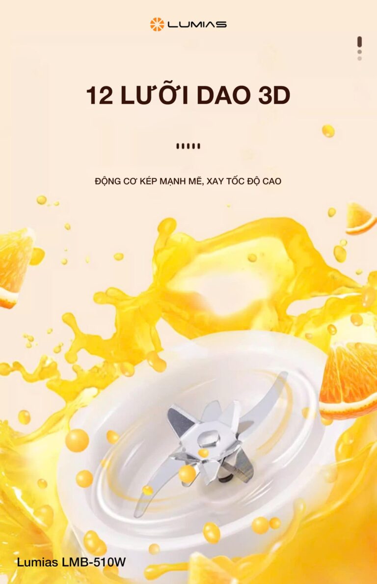 Lumias LMB-510W 12 lưỡi dao 3D