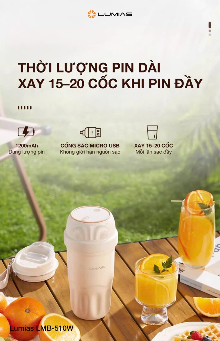 Lumias LMB-510W thời lượng pin dài