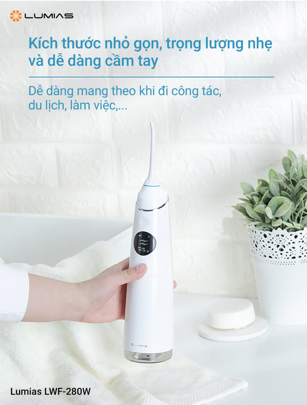 Máy tăm nước Lumias LWF-280W nhỏ gọn