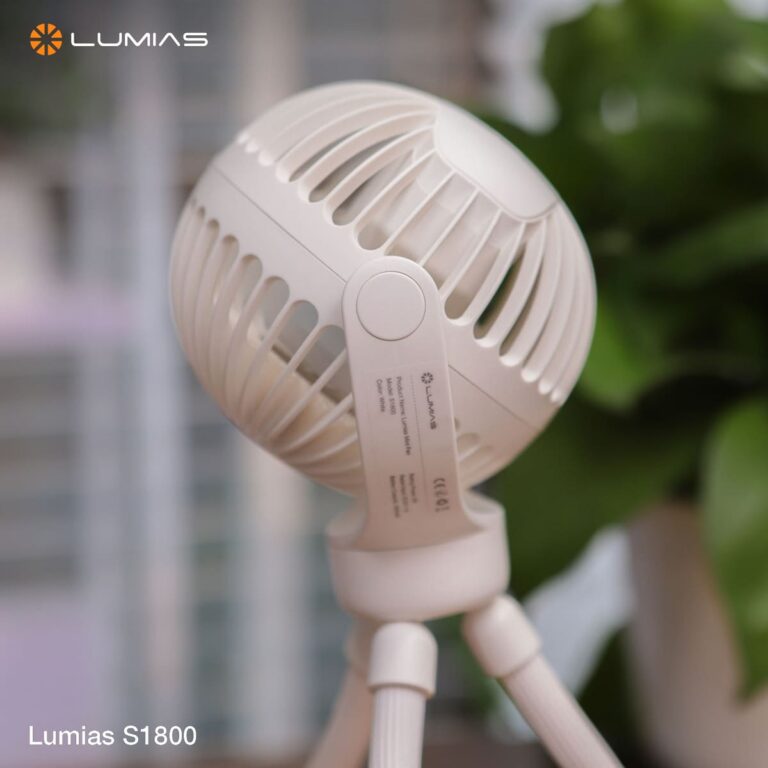 Quạt mini Lumias S1800 đầu xoay tiện lợi