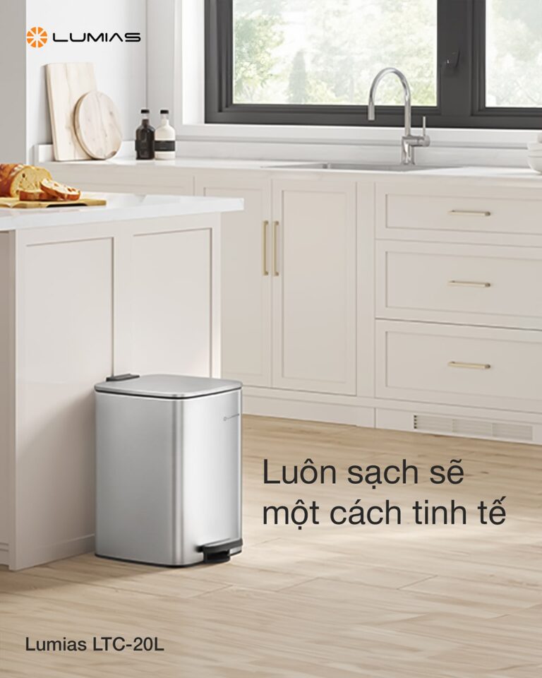 Thùng rác dung tích 20L Lumias LTC-20L luôn giữ sạch sẽ